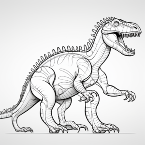 Detailed Ceratosaurus Anatomy Coloring Pages 1