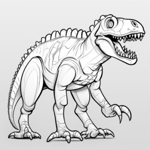 Detailed Ceratosaurus Anatomy Coloring Pages 2