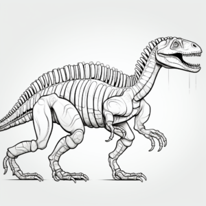 Detailed Ceratosaurus Anatomy Coloring Pages 3