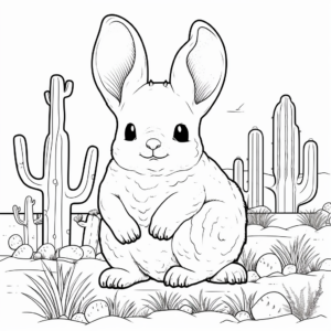 Detailed Chinchilla Habitat Coloring Pages 2