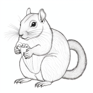 Detailed Chipmunk Anatomy Coloring Pages 4