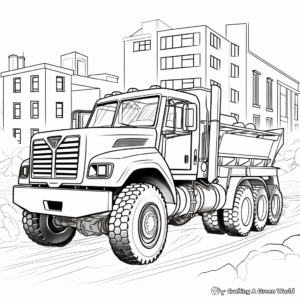 Detailed Construction Vehicle Coloring Pages 1