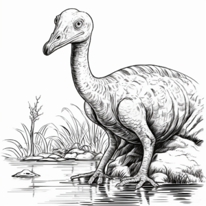 Detailed Corythosaurus Coloring Pages 2