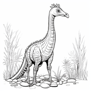 Detailed Corythosaurus Coloring Pages 3
