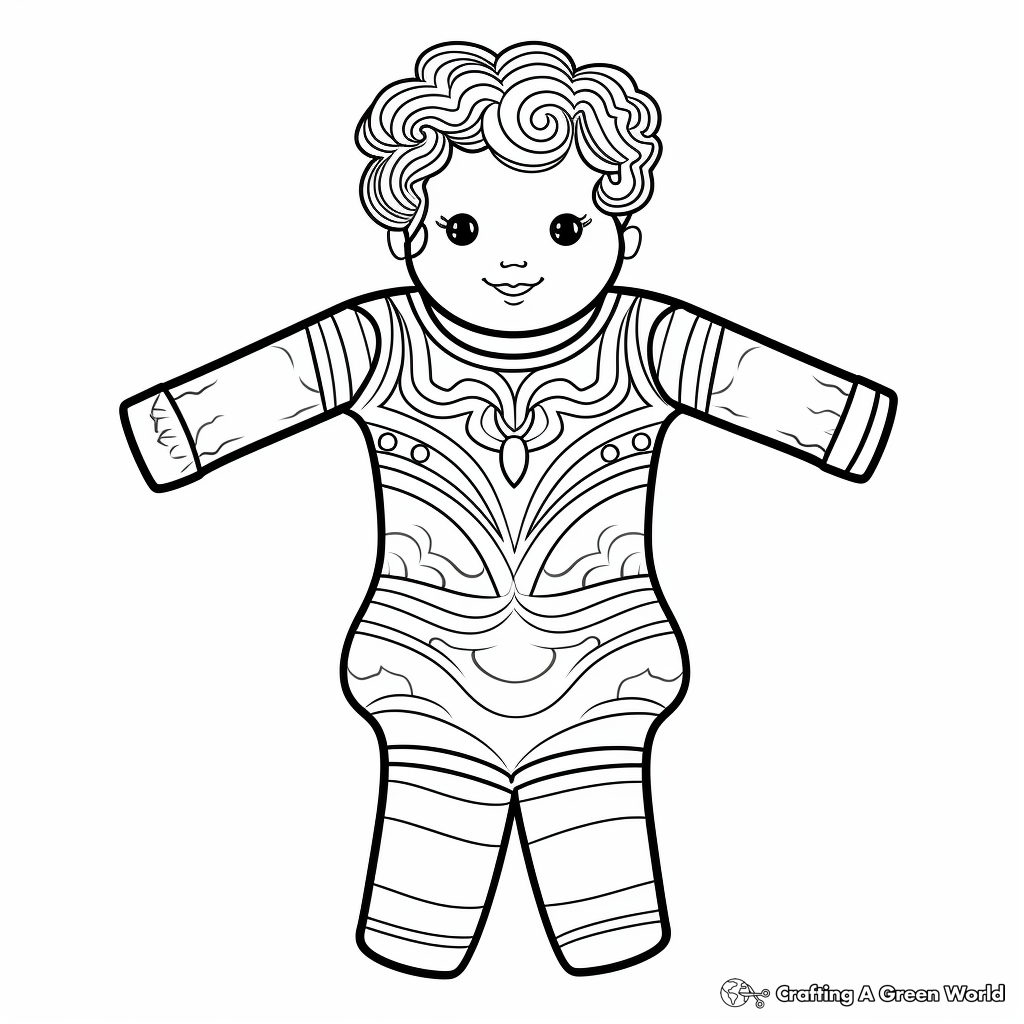 Detailed Dance Leotard Coloring Pages for Adults 4