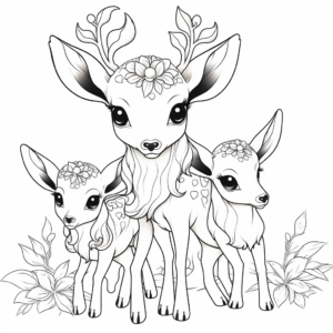 Detailed Deerling And Friends Coloring Pages 2