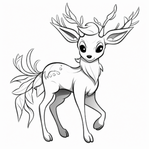 Detailed Deerling And Friends Coloring Pages 3