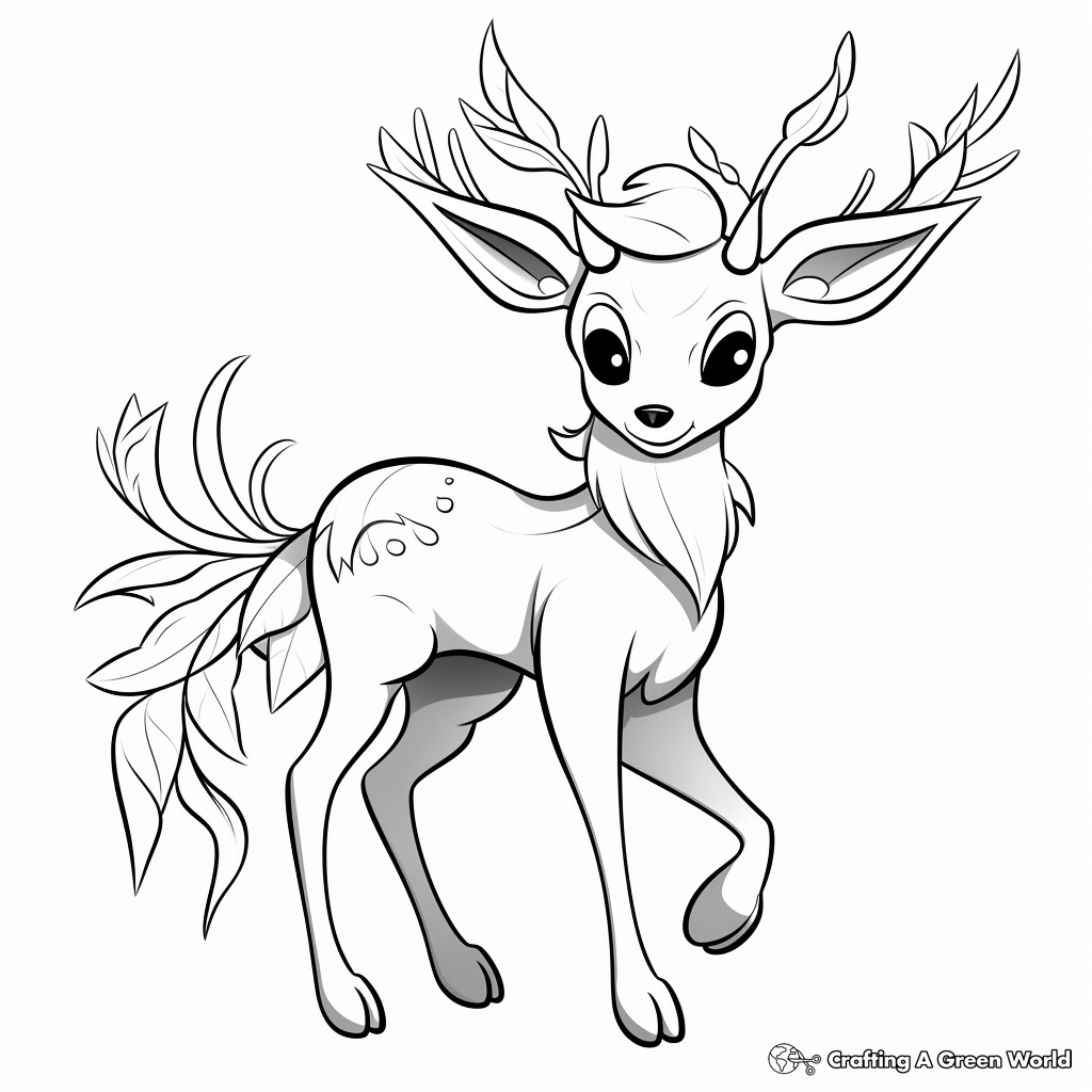 Detailed Deerling And Friends Coloring Pages 3