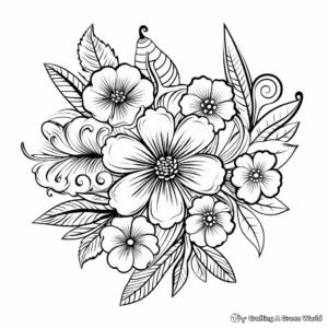 Detailed Floral Mandala Coloring Pages for Adults 3