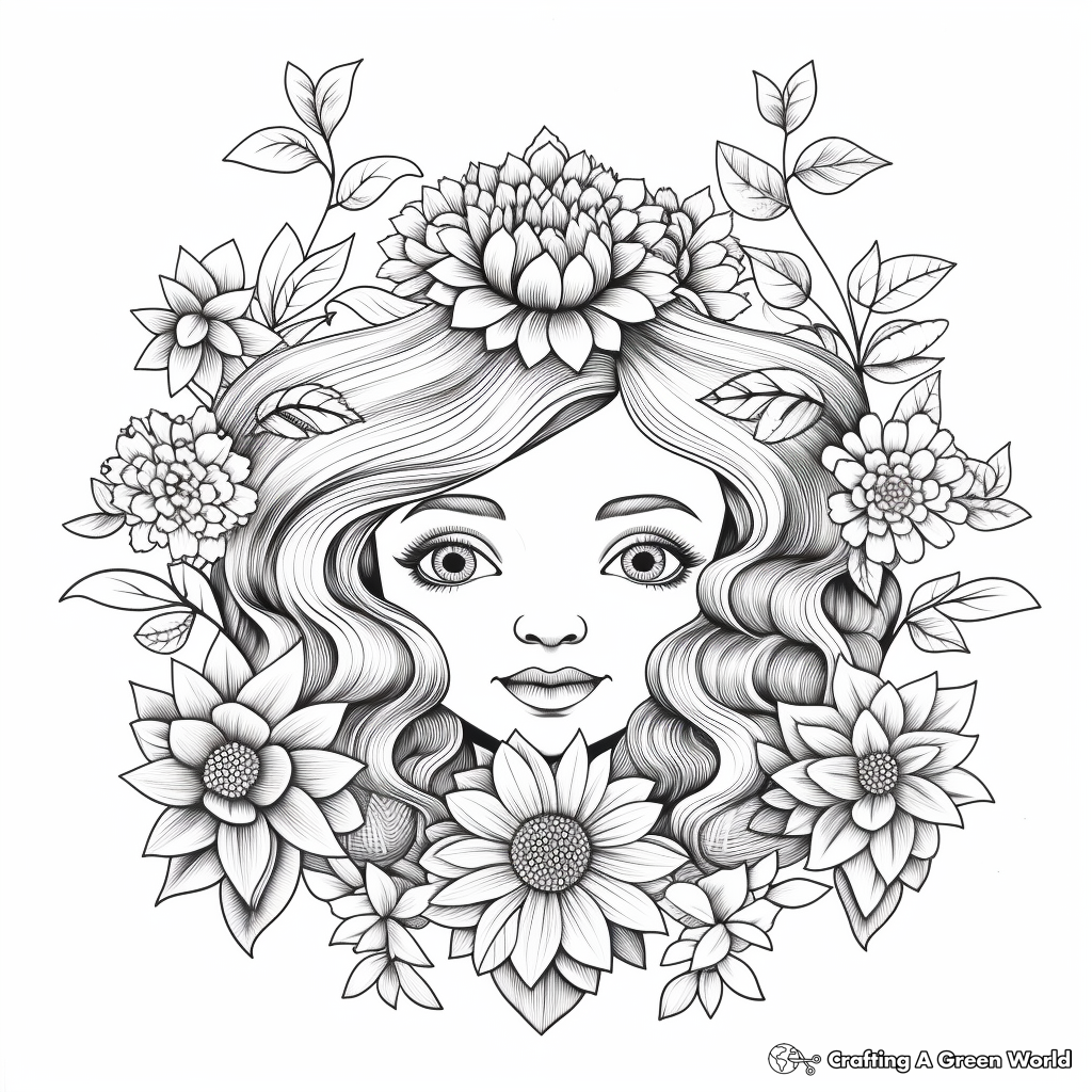 Detailed Four Seasons of the Year Coloring Pages 3