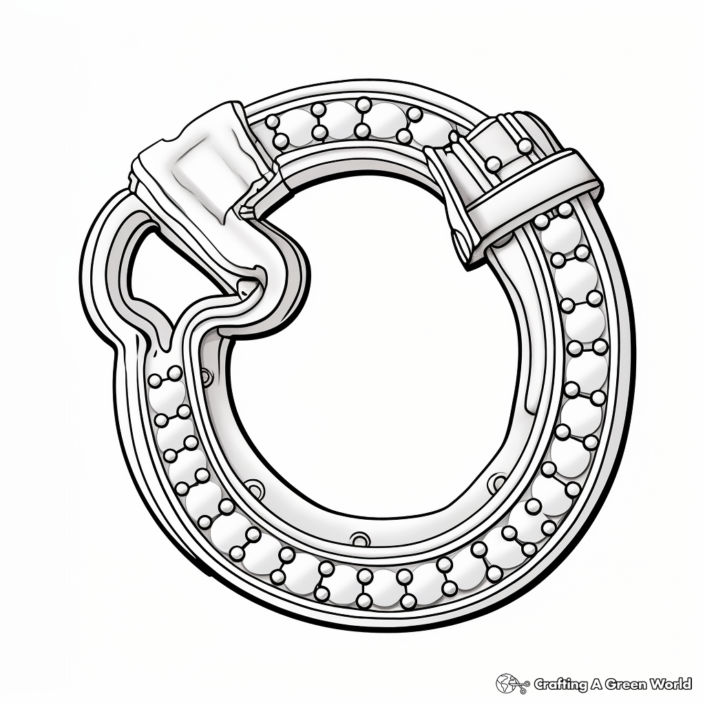 Detailed Horseshoe Magnet Coloring Pages 1