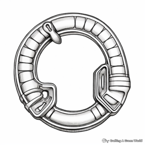 Detailed Horseshoe Magnet Coloring Pages 2