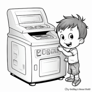 Detailed Laser Printer Coloring Pages 2