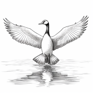 Detailed Loon Wingspan Coloring Pages 2