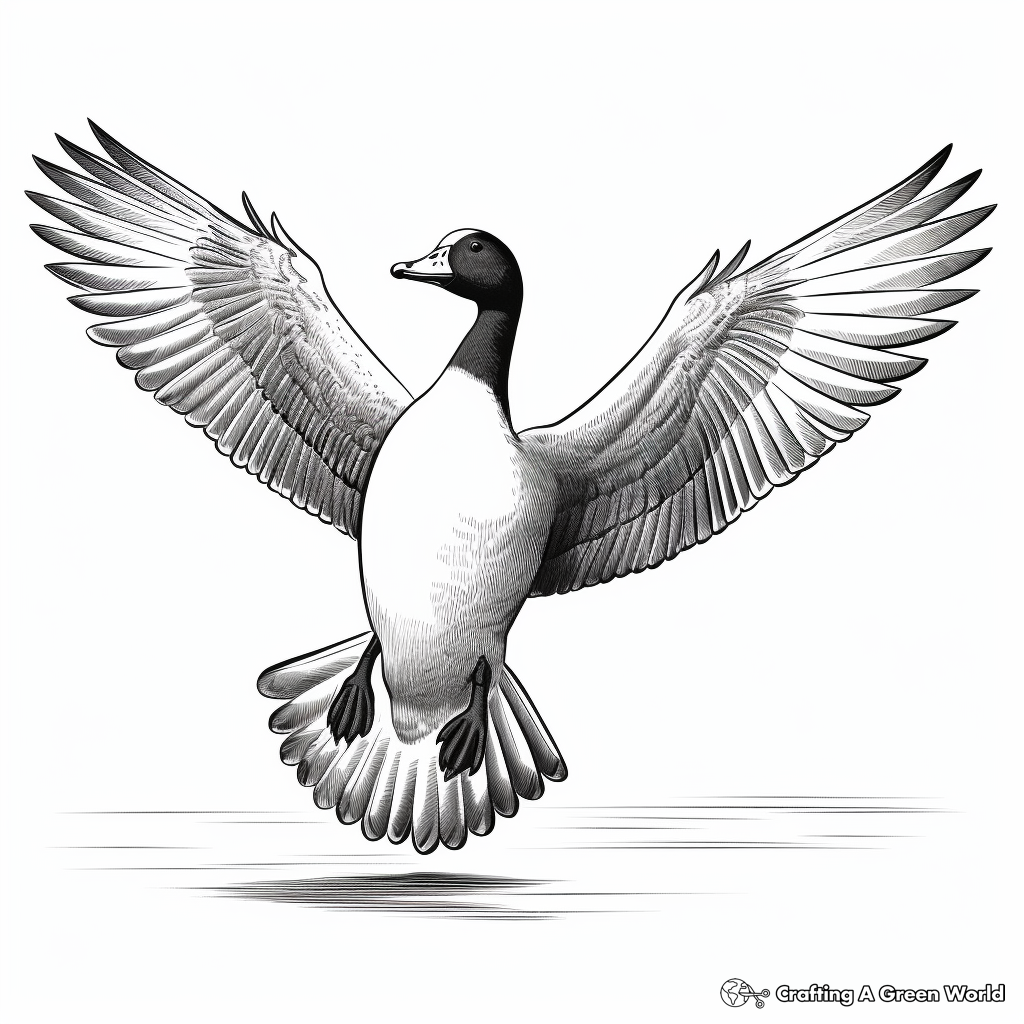 Detailed Loon Wingspan Coloring Pages 3