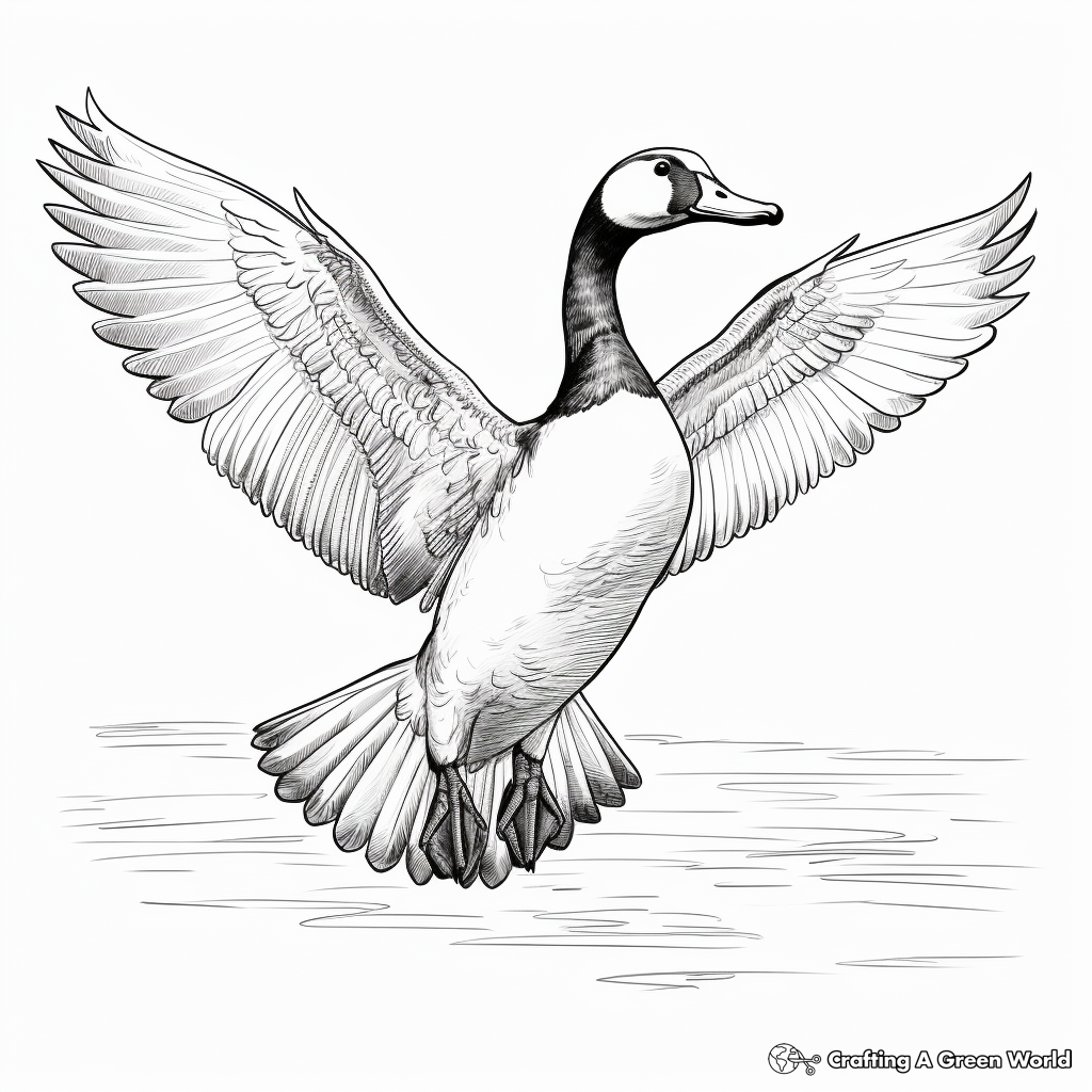 Detailed Loon Wingspan Coloring Pages 4
