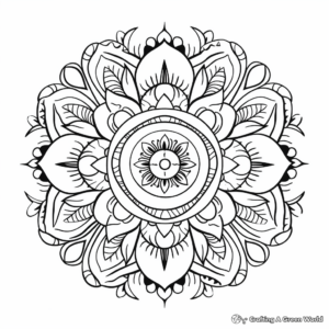 Detailed Mandala Coloring Pages 4
