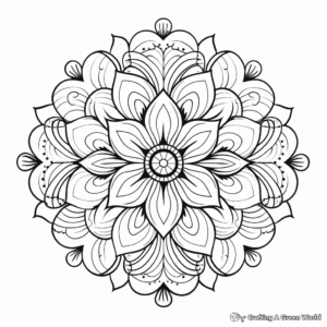 Detailed Mandala Swirl Coloring Pages for Adults 4