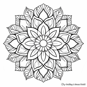 Detailed Mandala Tie Dye Coloring Pages 2