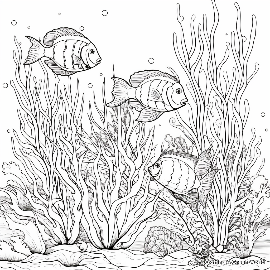 Detailed Marine Life Coloring Pages 1