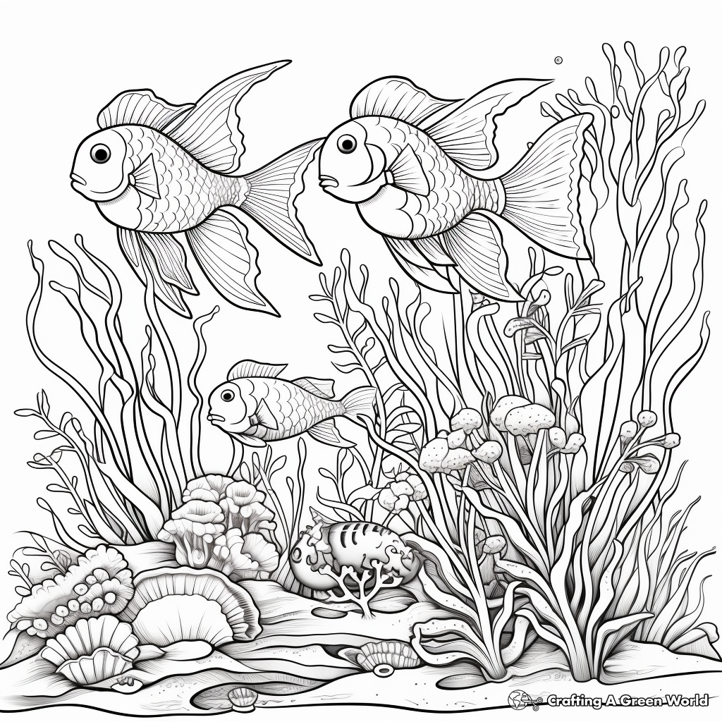 Detailed Marine Life Coloring Pages 2