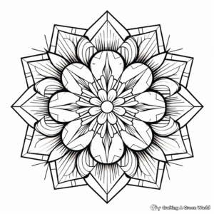 Detailed Octagonal Symmetry Coloring Pages 1