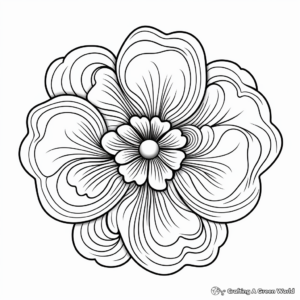 Detailed Pansy Mandala Coloring Pages for Advanced Colorers 2