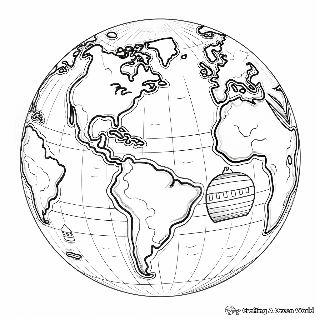 Detailed Planet Earth Coloring Pages 4