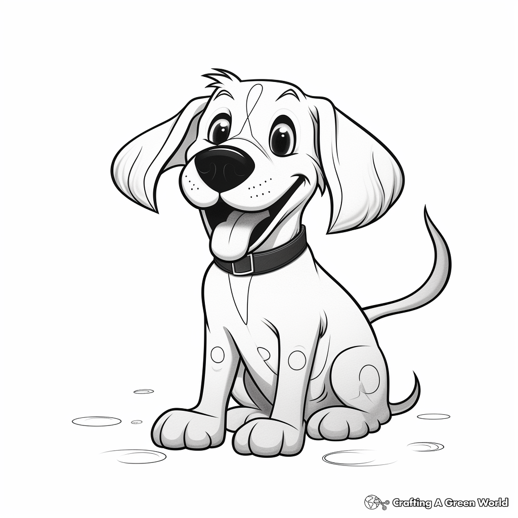 Detailed Pluto the Dog Coloring Pages for Adults 3