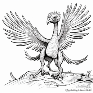 Detailed Pyroraptor Fossil Coloring Pages 4