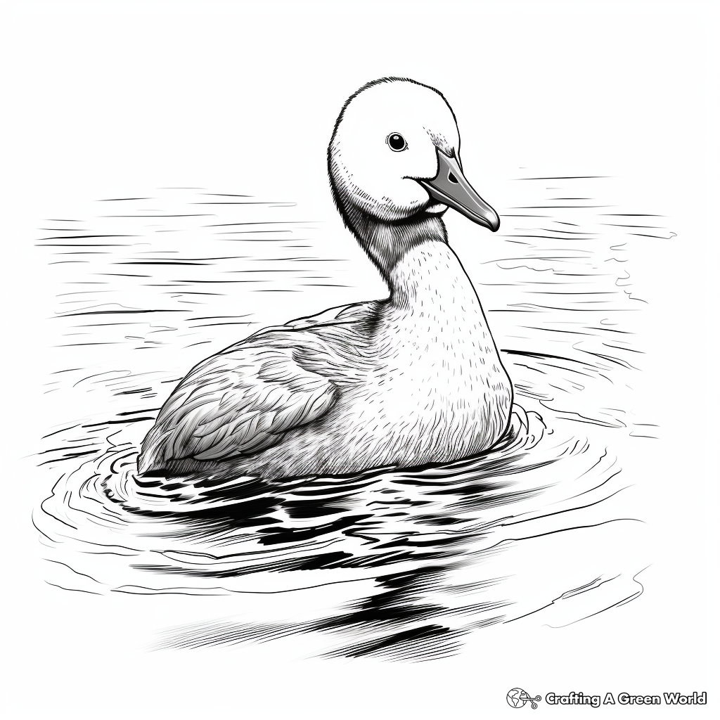 Detailed Red Throated Loon Coloring Pages 3