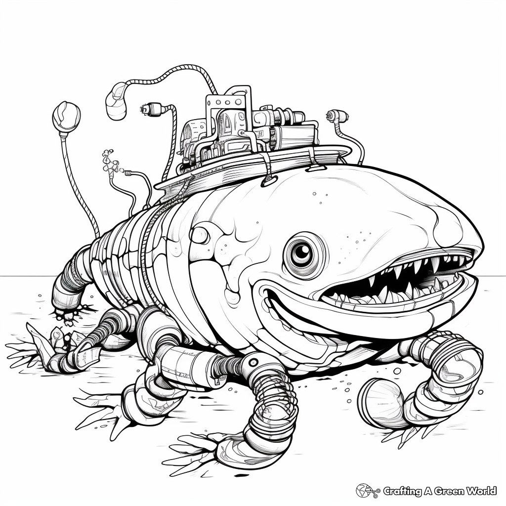 Detailed Scientific Electric Eel Coloring Sheets 3