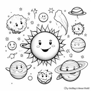 Detailed Solar System Sun Coloring Pages 1