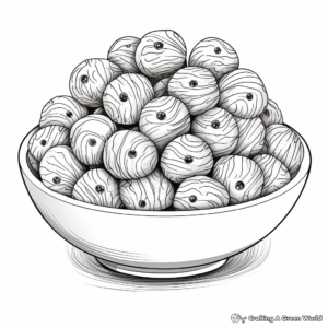 Detailed Spaghetti and Meatballs Coloring Pages 3