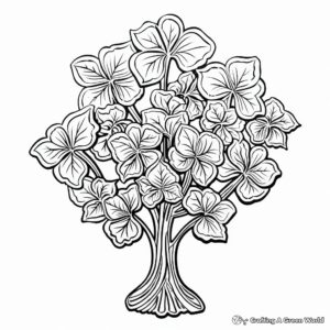 Detailed St Patrick's Day Shamrock Coloring Pages 2