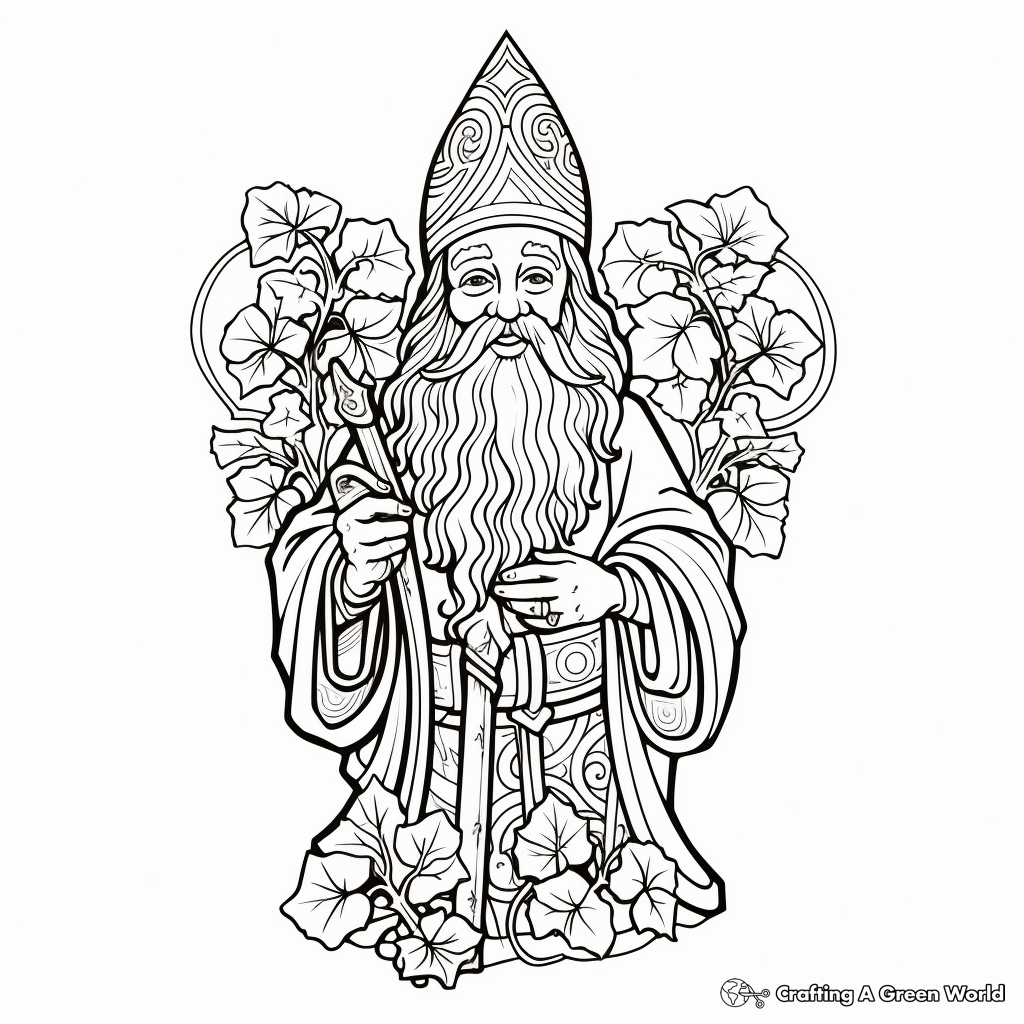 Detailed St Patrick's Day Shamrock Coloring Pages 3