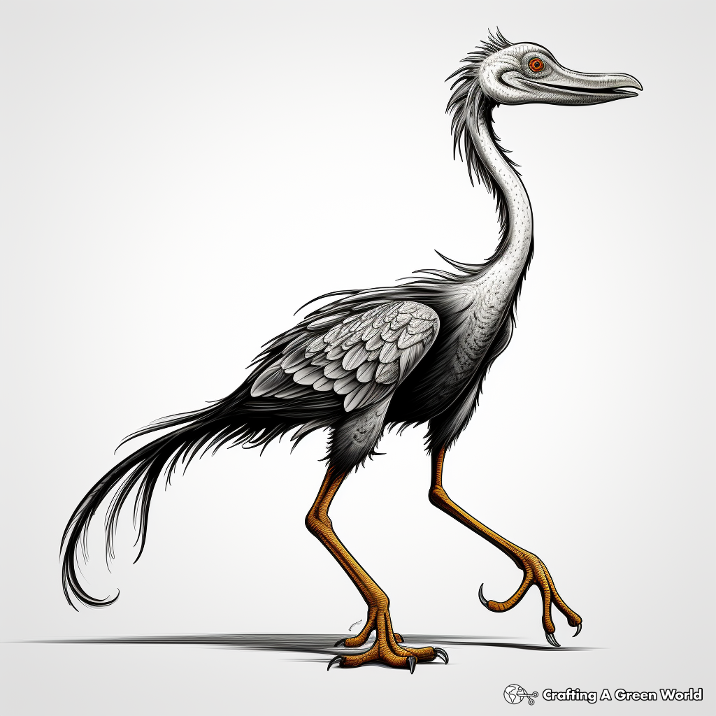 Detailed Troodon Anatomy Coloring Pages 3