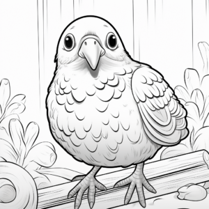 Detailed Tumbler Pigeon Coloring Pages for Adults 1