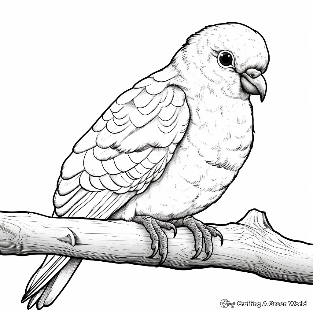 Detailed Tumbler Pigeon Coloring Pages for Adults 4
