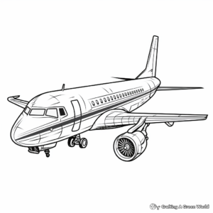 Detailed Vintage Airplane Coloring Pages for Adults 2