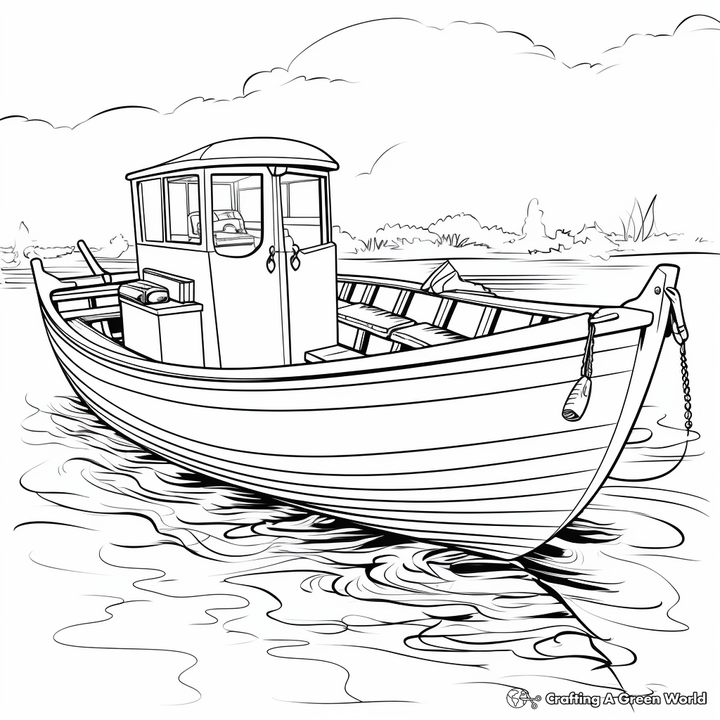 Different Rowboat Types Coloring Pages 1
