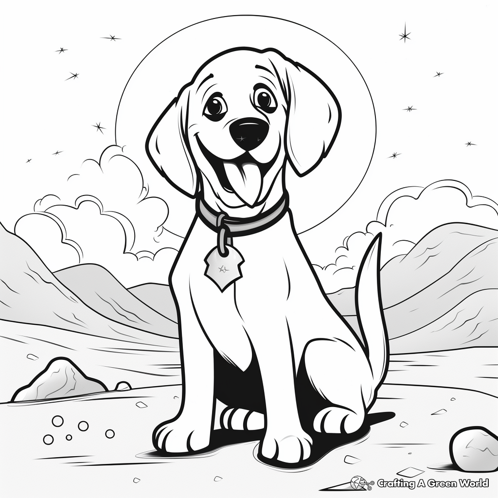 Digital Art Style Pluto Coloring Pages 3