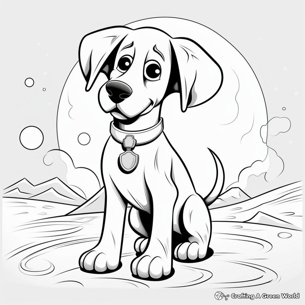 Digital Art Style Pluto Coloring Pages 4