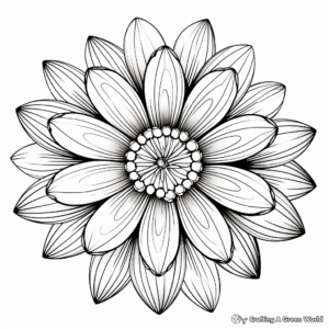 Digital Art: Abstract Daisy Coloring Pages 3
