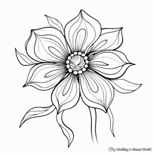 Digital Art: Abstract Daisy Coloring Pages 4