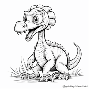 Dilophosaurus and Companions: Other Dinosaurs Coloring Pages 3