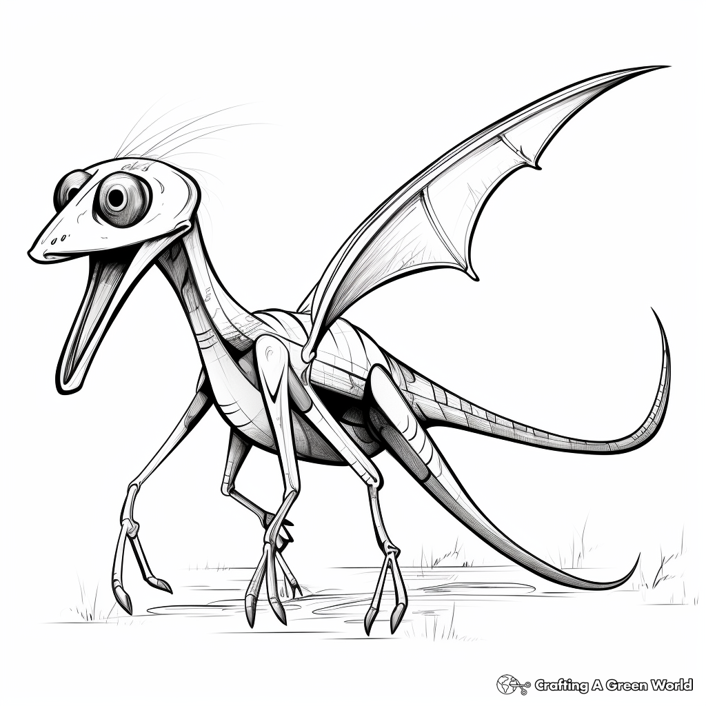 Dimorphodon: Pterosaur Variety Coloring Pages 4