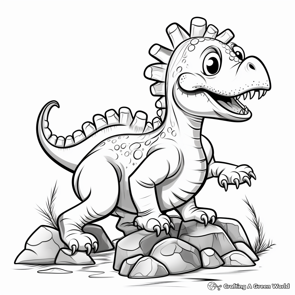 Dinosaur Fossil Coloring Pages for History Lovers 3