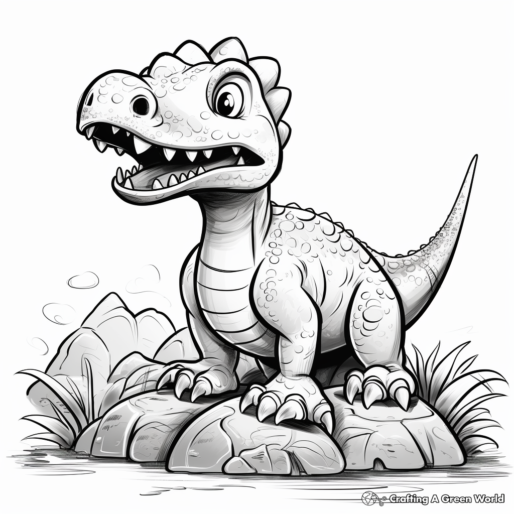 Dinosaur Fossil Coloring Pages for History Lovers 4