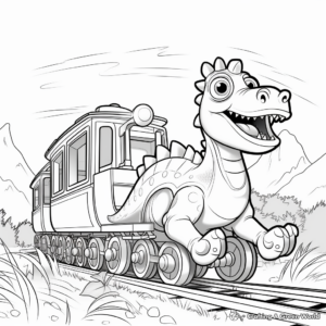 Dinosaur Train Coloring Pages: Adventure Awaits 1